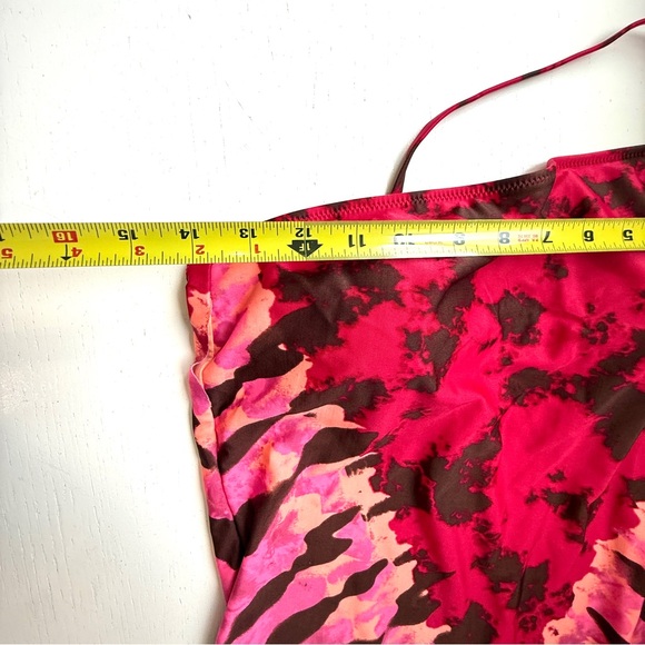 Aerie Tie Dye One Shoulder One Piece Swimsuit LARGE Full Coverage Stretch - Picture 7 of 13